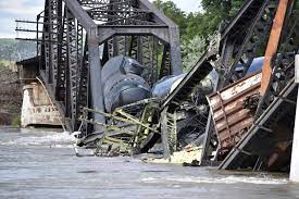 Train Carrying Hazardous Chemicals Derails in Montana After Bridge Collapses