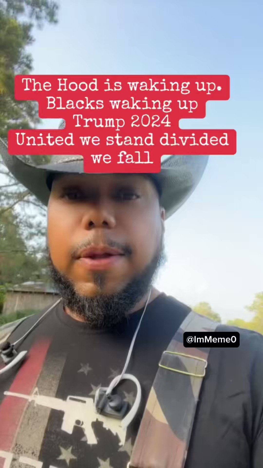 “The HOOD is waking up. They are CHEERING TRUMP. The Democrat Party is Crumbling right before our eyes.”