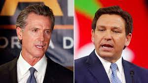 In Anaheim, DeSantis Steps Up Criticism of Newsom's California, and Tweaks Trump