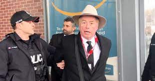 Rebel News reporter David Menzies (@TheMenzoid) was brutally arrested by police after he tried to ask Chrystia Freeland questions.