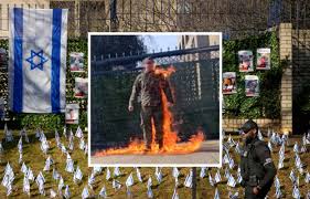US Airman Dies After Setting Himself on Fire Outside Israeli Embassy in DC