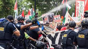 Arrests Made as Pro-Palestinian Rioters Clash with Police, Burn American Flags Outside Netanyahu Address to Congress