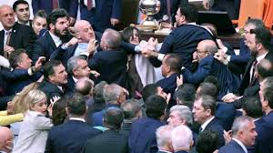 Parliament Descends Into Chaotic, Bloody Brawl Over Jailed Opposition Leader
